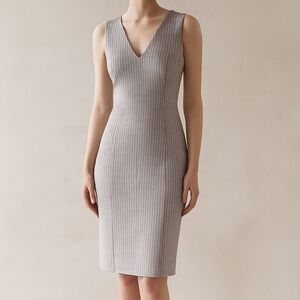 Banana Republic Checkered Sheath Dress Midi Length